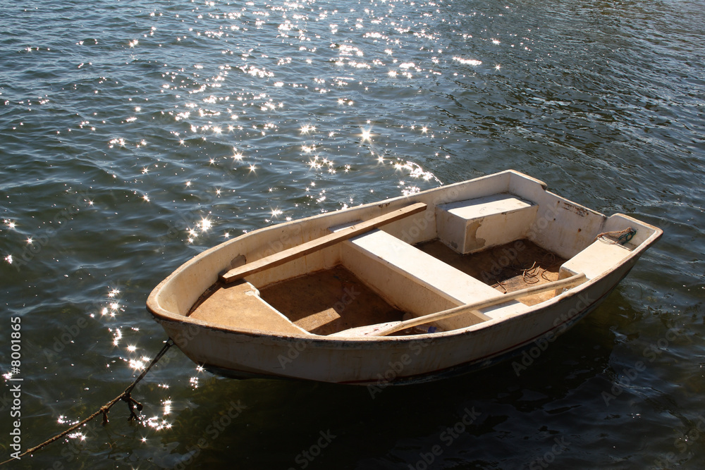 Small boat in Caribbean