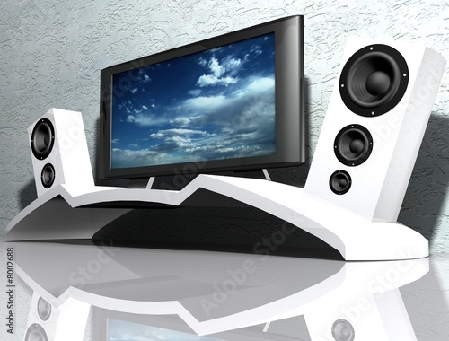 meuble télévision 3d