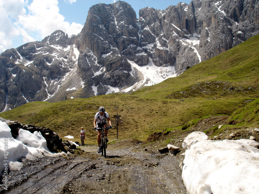 Fototapeta premium mtbike- Val di Fassa