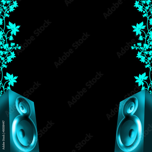 background with speakers