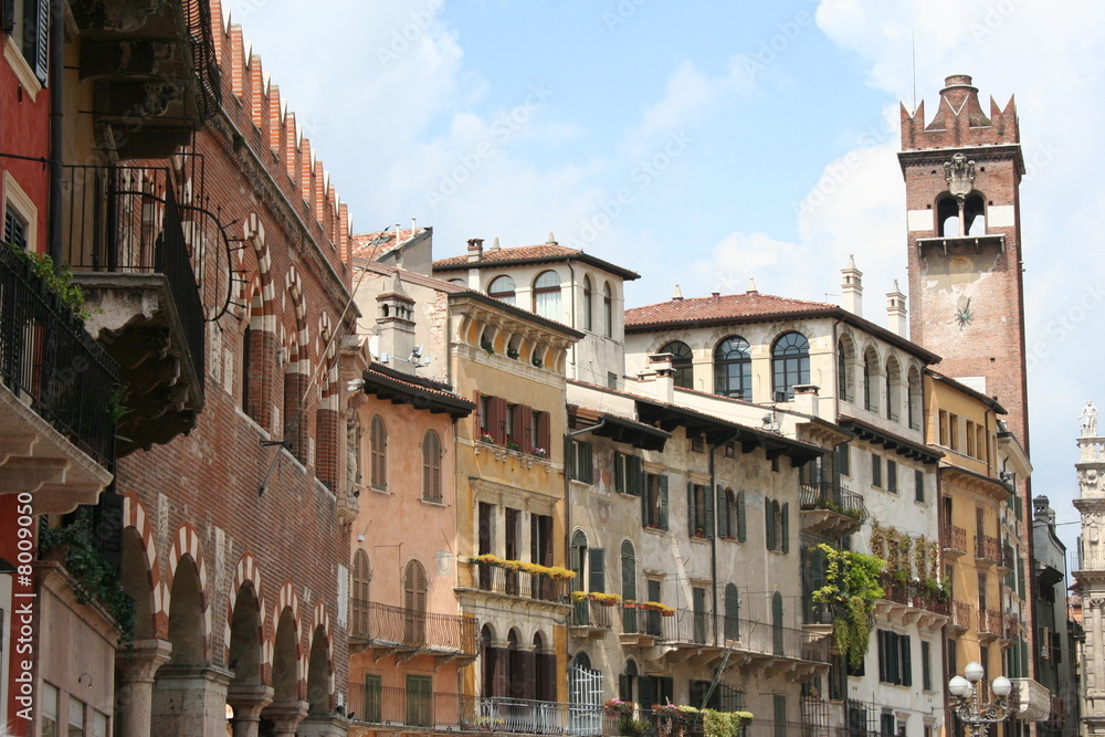Italian Architecture in Verona Italy 