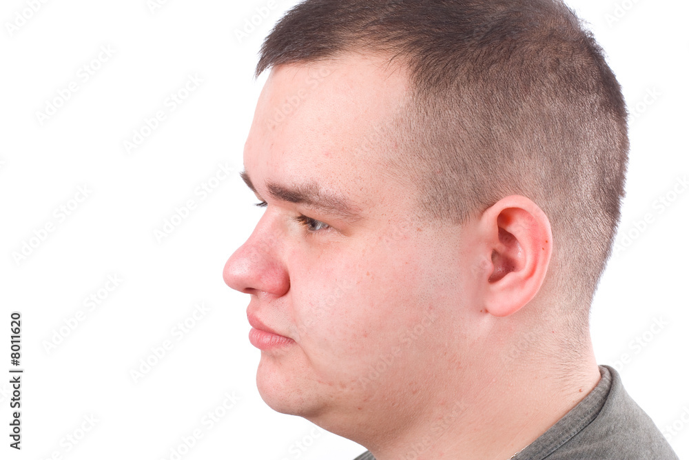 man, portrait from the profile man, portrait from the profile