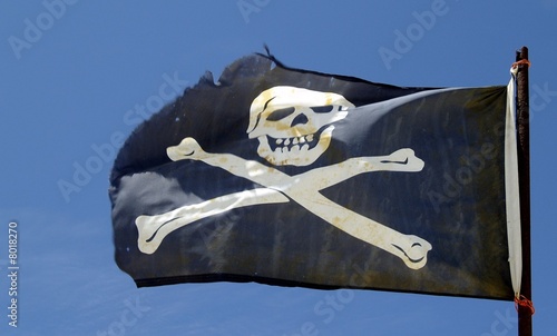 pirate flottant au vent photo