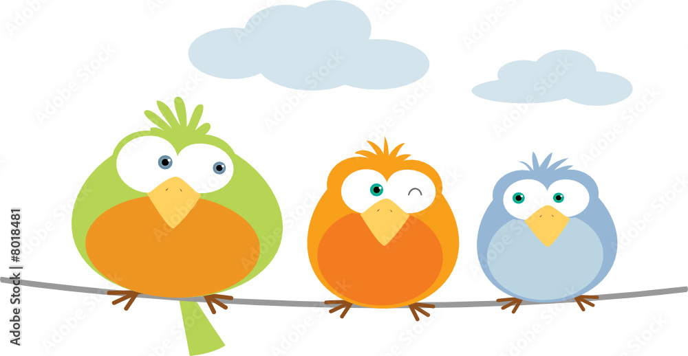 Three bird on Wire