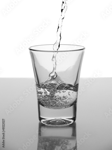 Glass of water photo