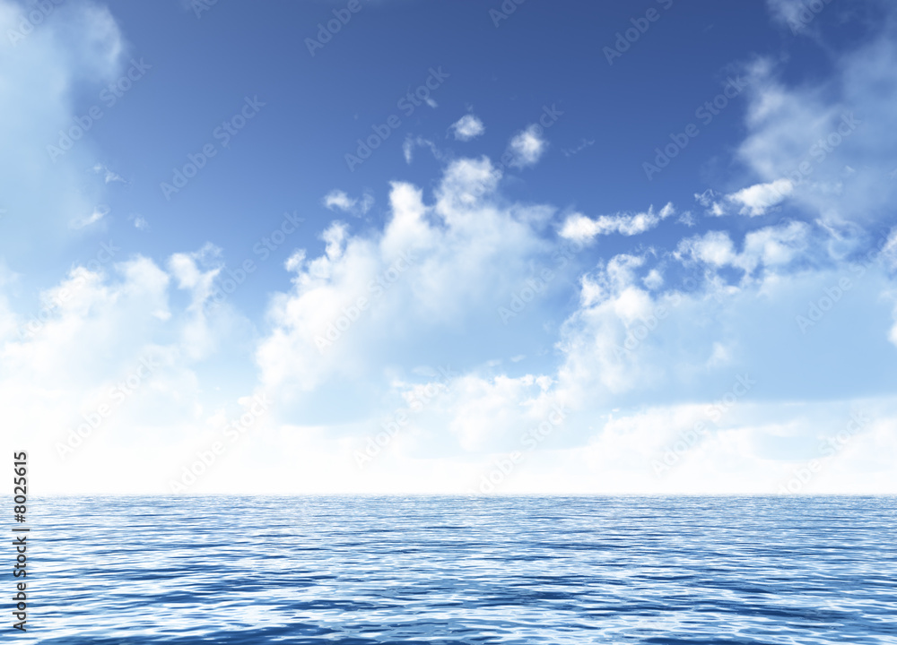 blue surface of the sea blue surface of the sea