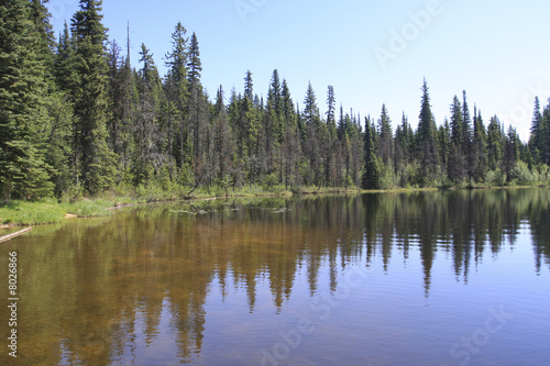 Fototapeta Naklejka Na Ścianę i Meble -  441 Lake with mountain reflection