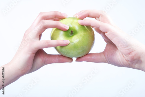 Apple in hands