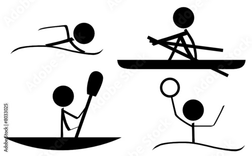 Sports Icons (Swim/Kayaking/Rowing/WaterPolo)