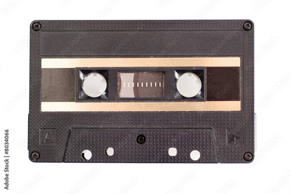 Cassette tape isolated on white