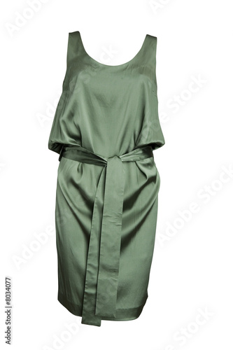 green evening dress