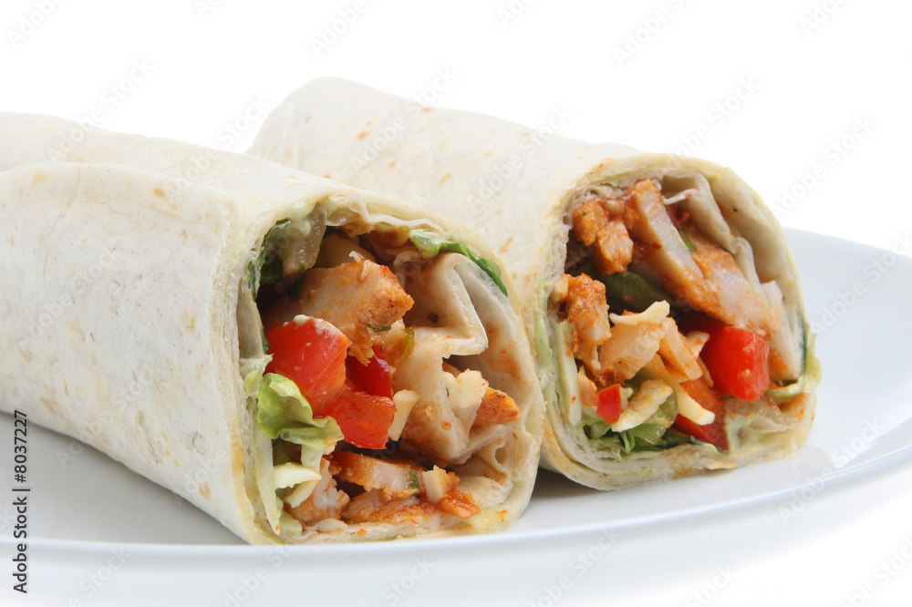 Chicken Fajita Wrap Sandwich Chicken Fajita Wrap Sandwich