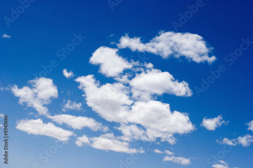 Beautiful white clouds over blue sky