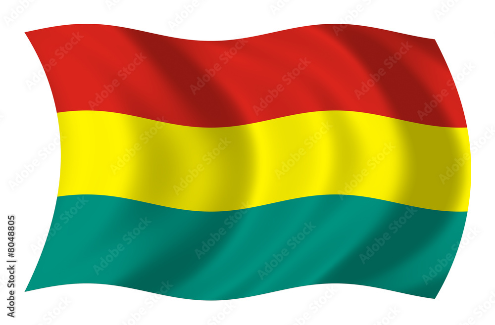 Naklejka premium Bandera de Bolivia