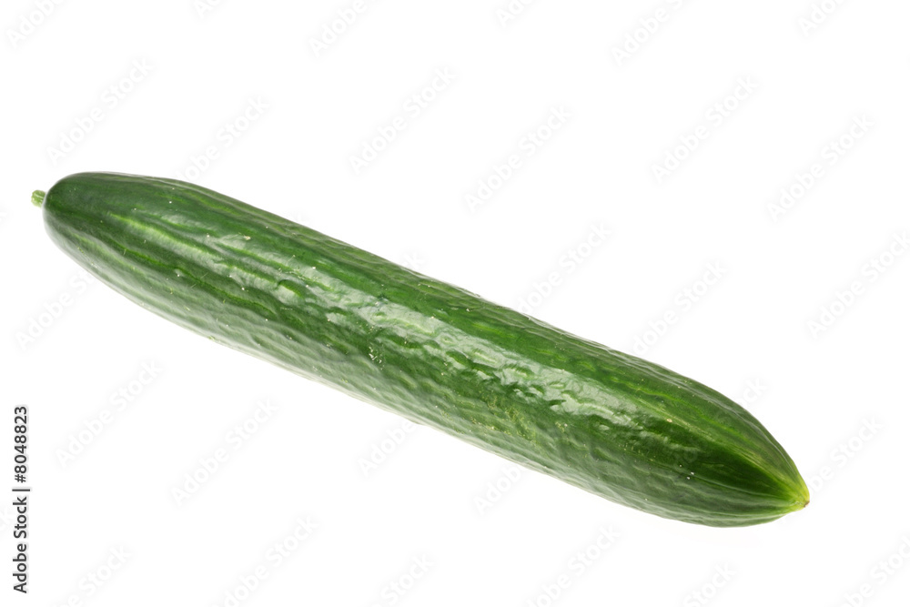 Cucumber on white. Cucumber on white.