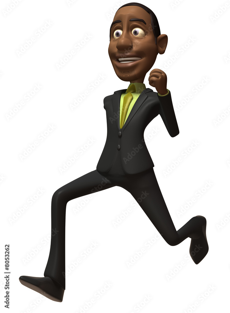 Businessman qui court Businessman qui court