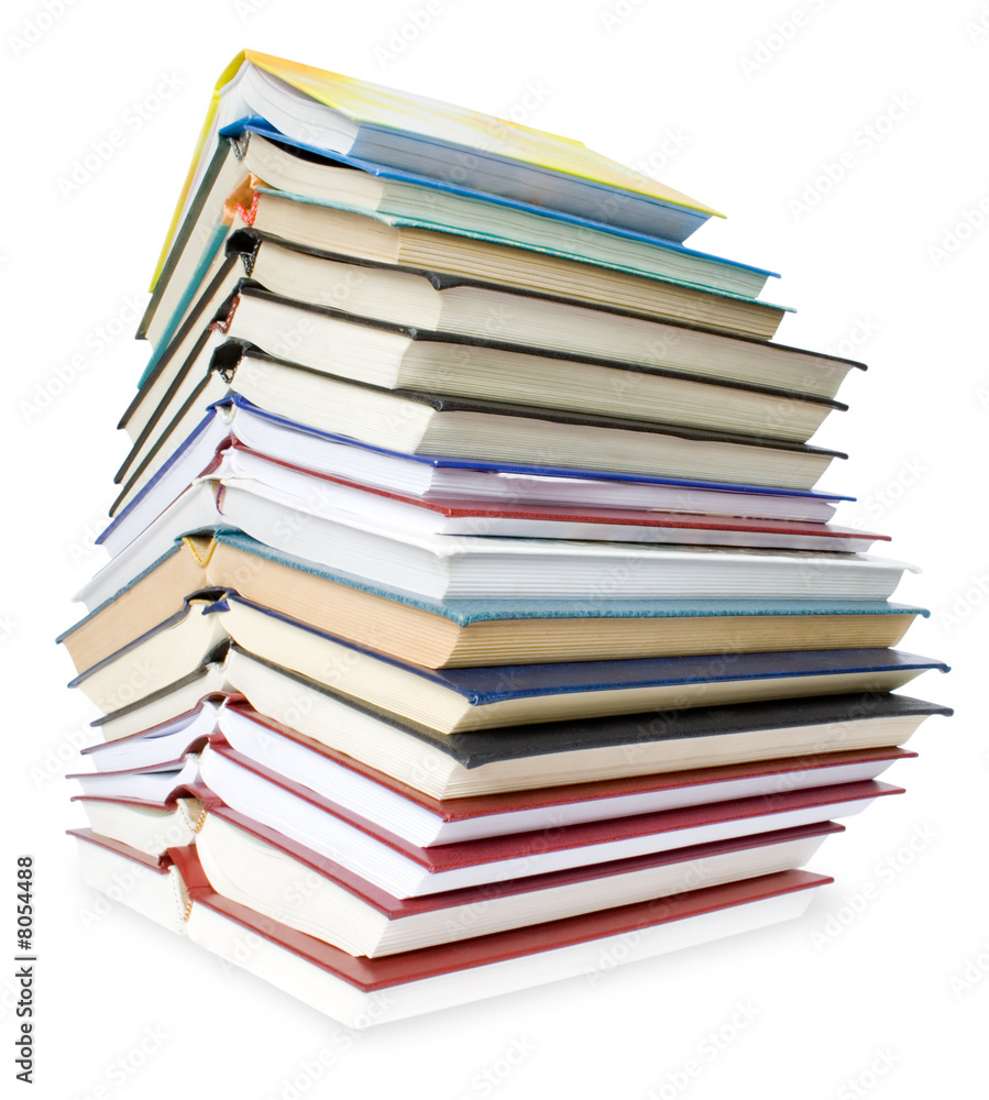 education concept. books isolated on white education concept. books isolated on white