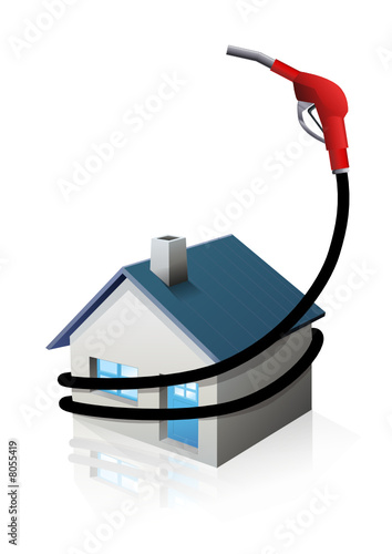 Pression du fioul sur le logement (reflet)