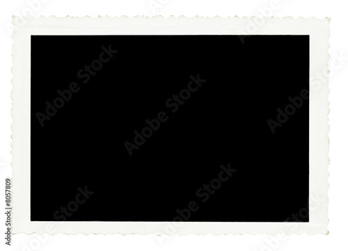 old photograph isolated on white background