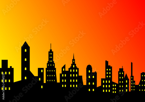sunup on the city