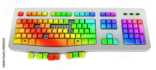 rainbow keyboard
