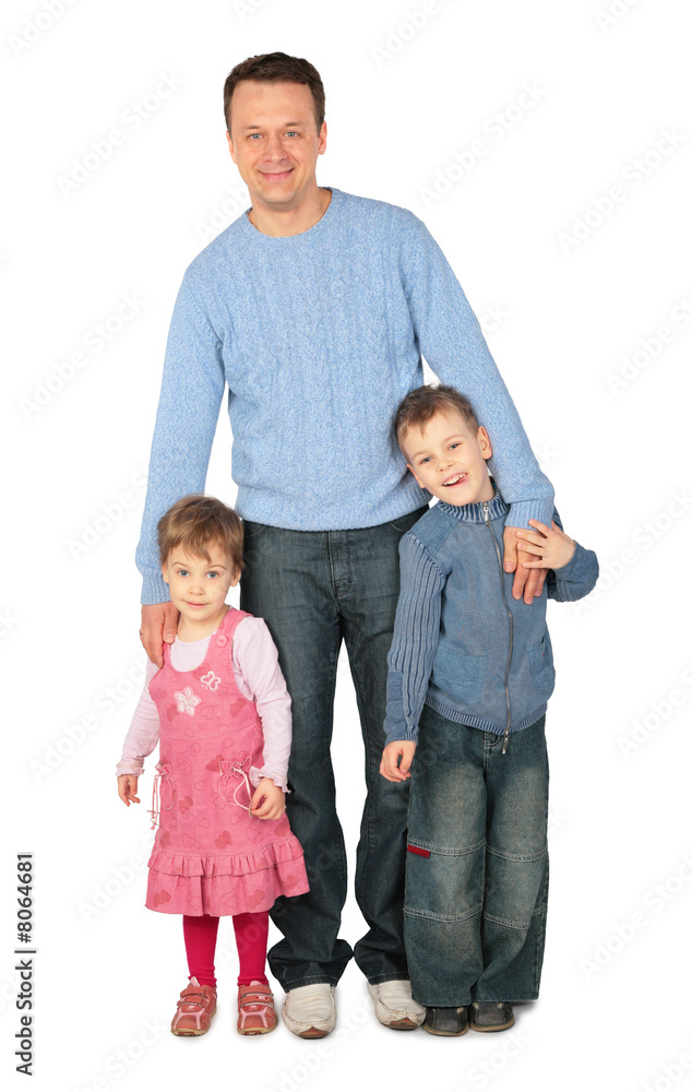 father with children