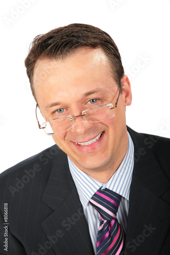 smiling businessman in glasses © Pavel Losevsky