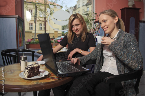 Girls in cafe