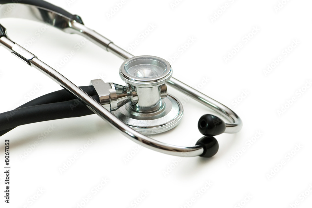 Medical stethoscope isolated on the white background Medical stethoscope isolated on the white background