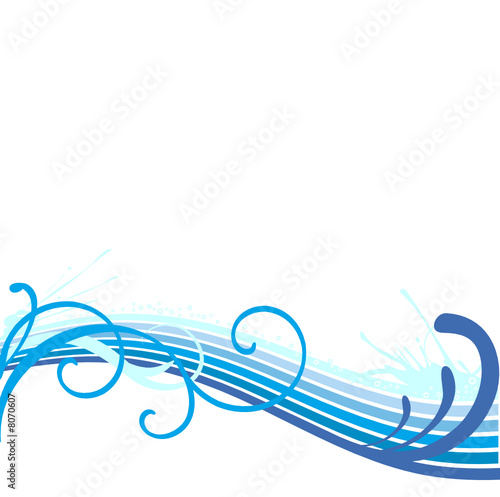 Beautiful Wave border vector