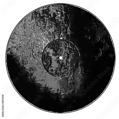 Isolated molten vinyl record