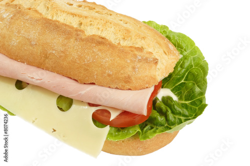 Leckeres Schinkensandwich photo