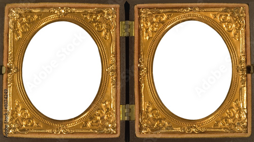 ANTIQUE DOUBLE PICTURE FRAME