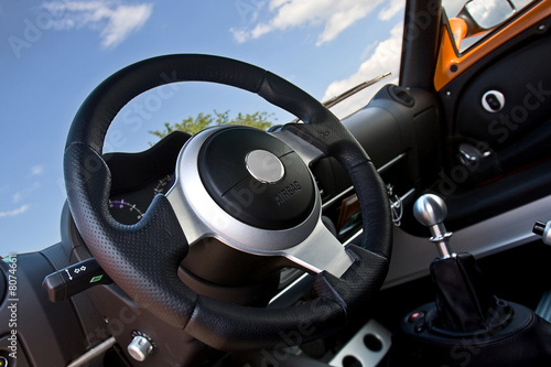 compact sportscar interior