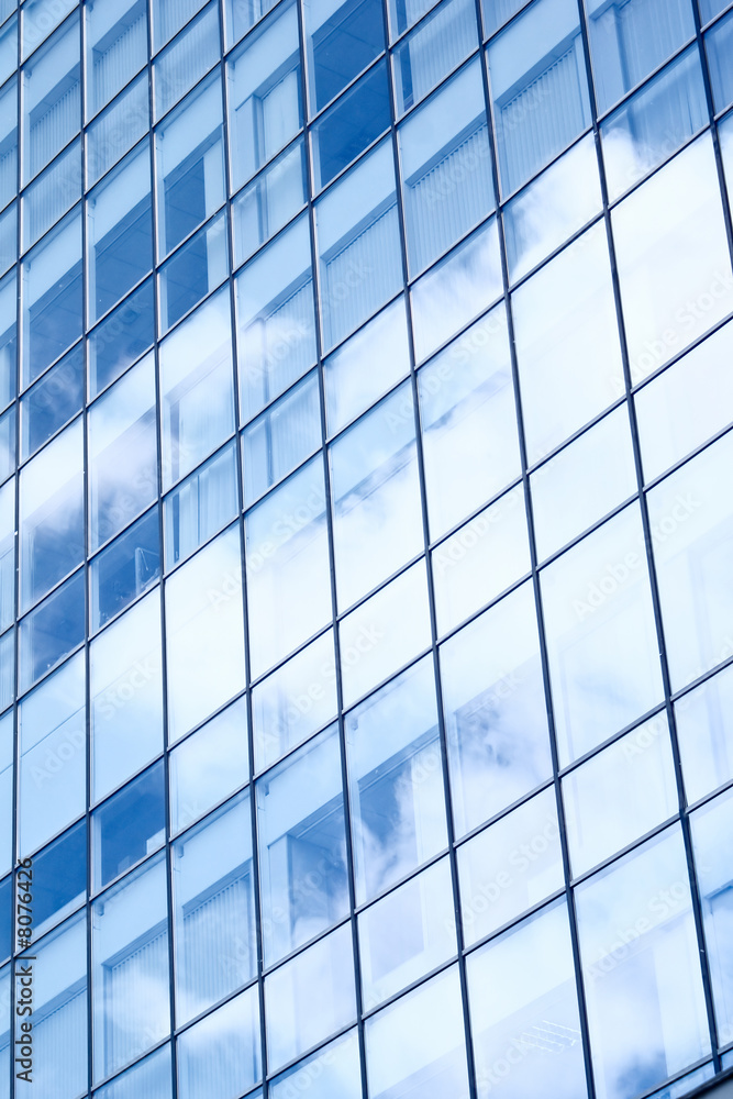 Windows in the office building