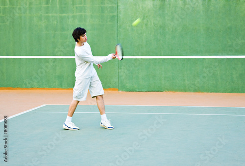 Tennis player © poco_bw