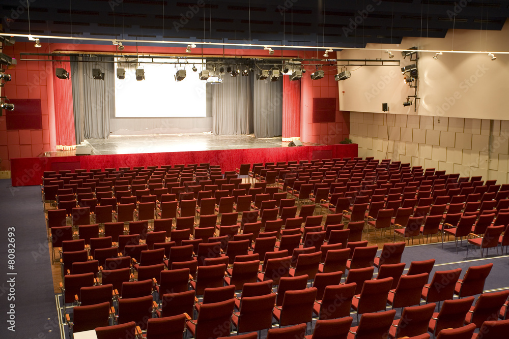 Naklejka premium empty cinema auditorium