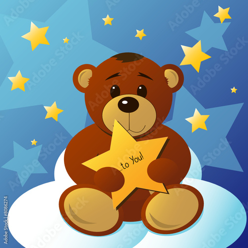 Bear with star