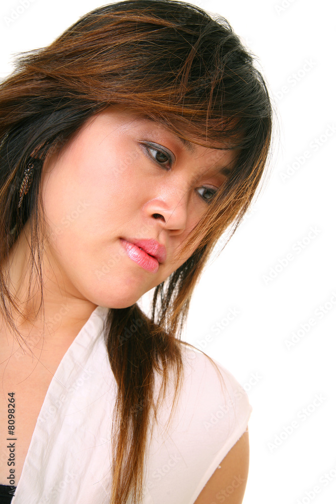 Portrait Of Young Girl With Hairstyle Portrait Of Young Girl With Hairstyle