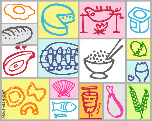 objets nourriture