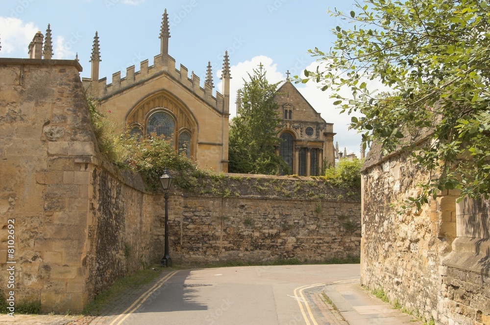 old street in Oxford, UK