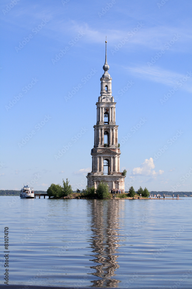 The belfry among water