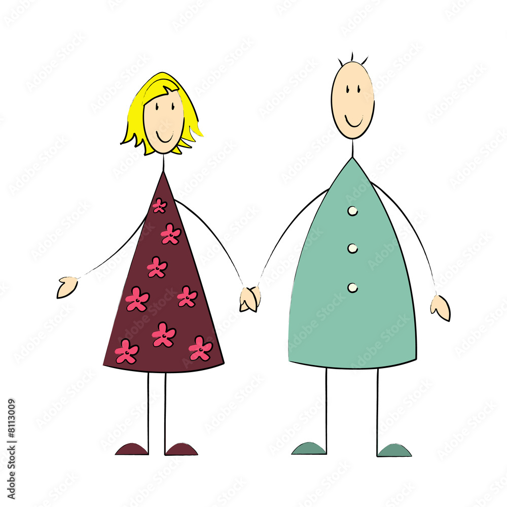 couple de bonhomme couple de bonhomme