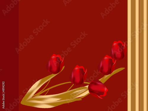 Red tulips