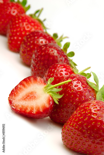 Shot of a pile of fresh strawberries