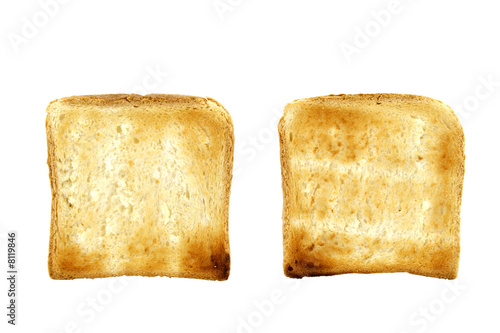 toast isolated on white background
