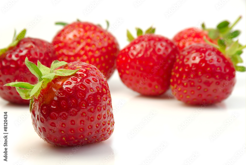 Shot of a pile of fresh strawberries Shot of a pile of fresh strawberries