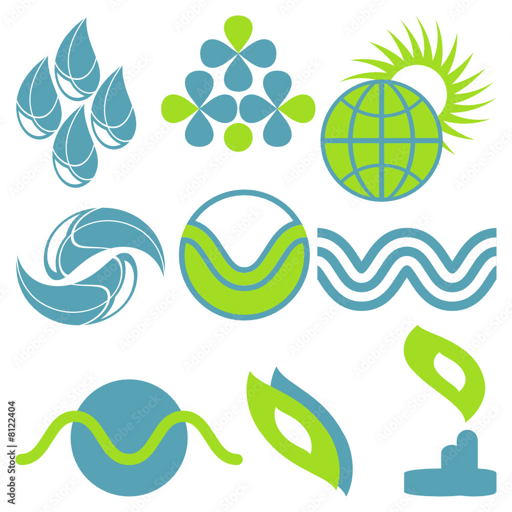 Set logo elements Environmental