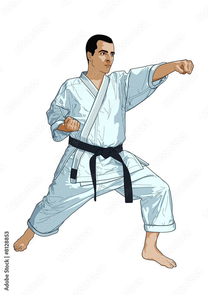 karate illustration karate illustration