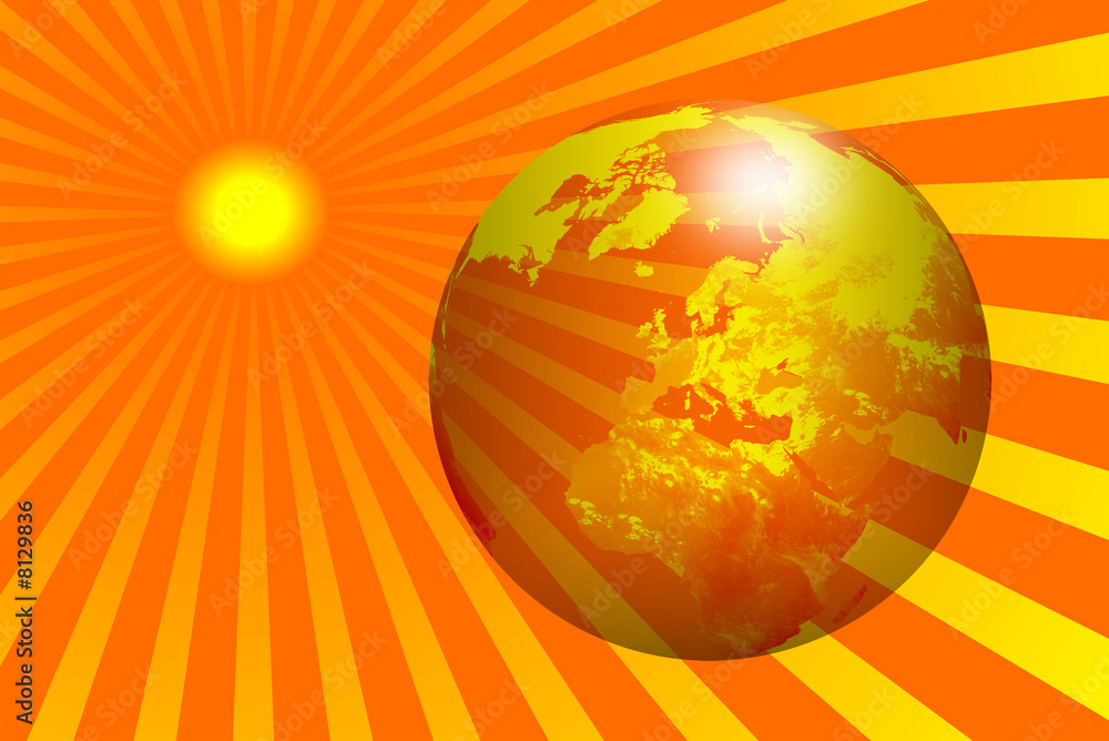 WORLD GLOBE AND SUN 1